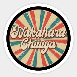 Circle Design Chuuya Proud Name Birthday Anime Sticker